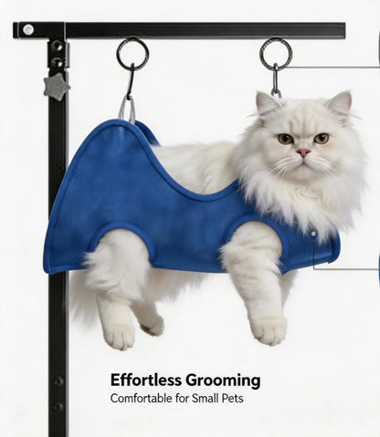 Dog Grooming Hammock Restraint Bag for Cats Small Medium Dogs, Upgraded Breathable Mesh Dog Sling Holder for Grooming, Nail Clipping, Trimming, Ear/Eye Care（Without a Fixed Base）#Petlovers