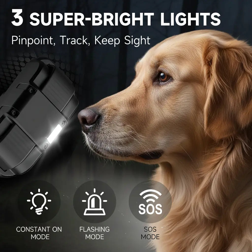 SOONCEJA Shock Collar - 5280FT Dog Training Collar with Remote, 2-Mode Stimulation, Constant Vibration, Tone, Night Light, Waterproof Rechargeble E Collar for Medium Large Dogs with Pocket Clip